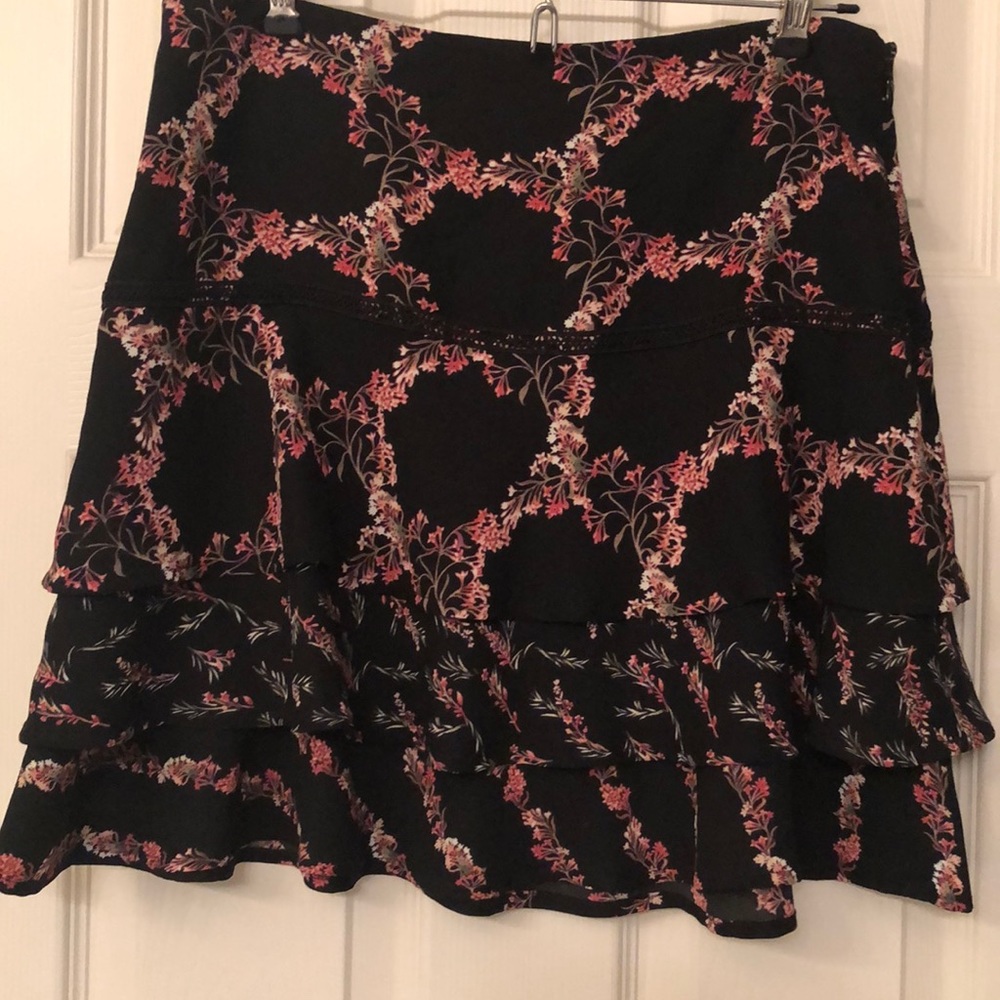 White House Black Market floral skirt!